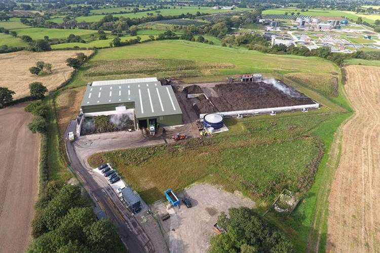 Crewe's £7 million Biowise food and waste plant. (Picture credit: Wastwise)