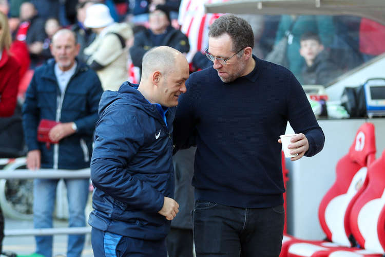 Dave Artell reunited with Alex Neil at the Stadium of Light (Picture credit: Kevin Warburton).