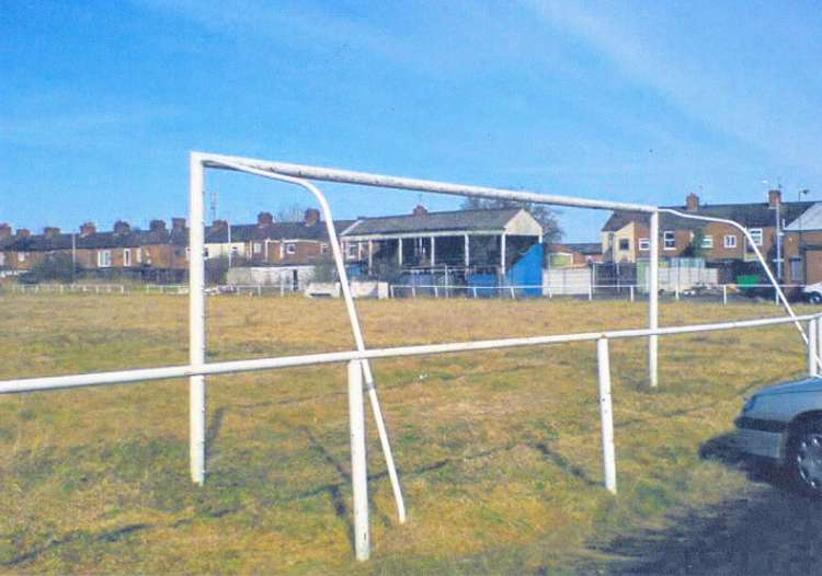 Crewe LMR football pitch in the 1990s. (Picture credit: Steve Graley)