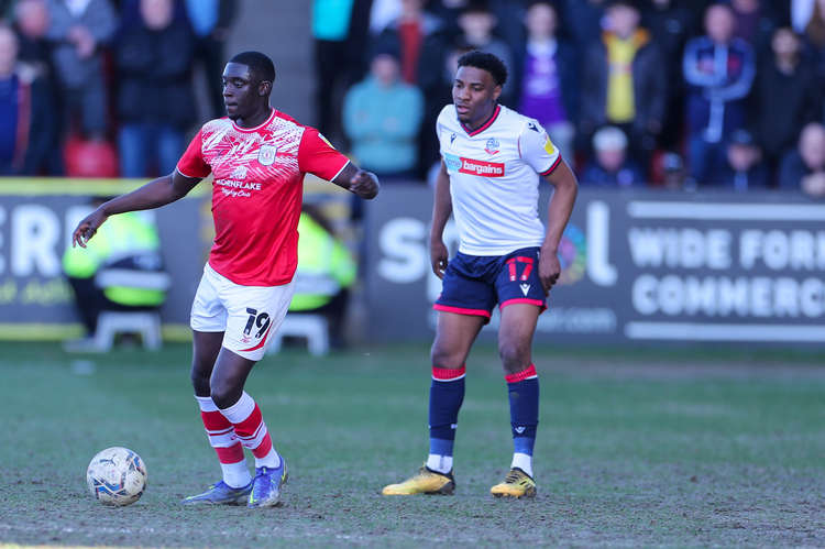 Bassala Sambou wasted a late opportunity for the Alex (Picture credit: Kevin Warburton).