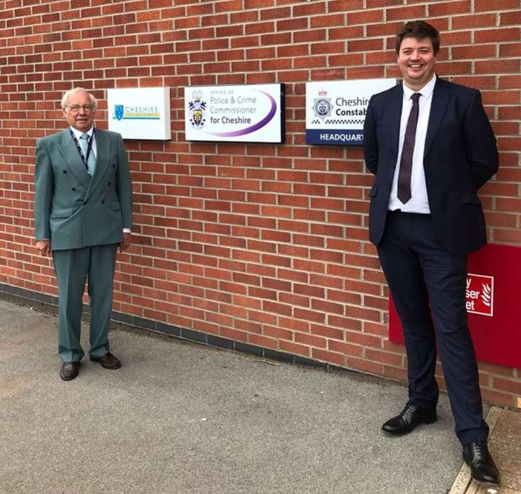 Cheshire PCC John Dwyer And Deputy David McNeilage. (Picture credit: Cheshire Police)