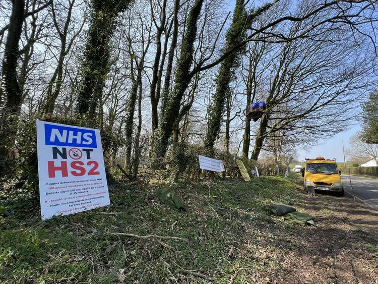 HS2 protesters setting up the second camp. (Picture credit: Richard Price)