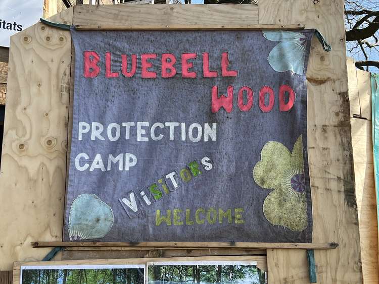 The sign at Bluebell Wood. (Picture credit: LDRS)