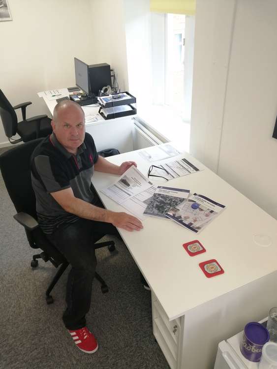 Tony Birchall at his desk getting the SCK Group off the ground. (Picture credit: Tony Birchall)