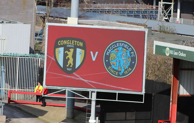 Hundreds of Congleton fans made a 12 mile trip to Crewe, while thousands of Macc fans had 21 miles to travel.