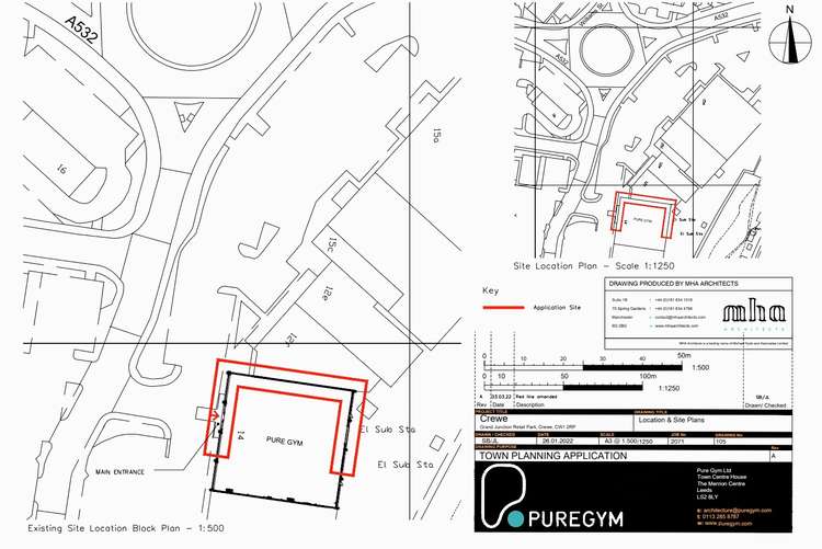 A planning application photo of Puregym at unit 13, Grand Junction Retail Park.  (Cheshire East Planning)