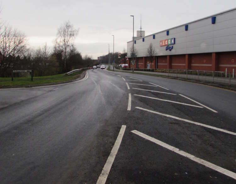 Crewe motorists will still be able to turn left on to Dunwoody Way from Wistaston Road. (Geograph)