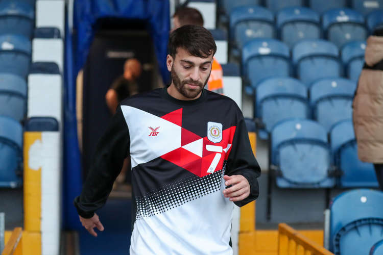 Scott Kashket made his return from injury in the midweek Cheshire Senior Cup tie at Stockport (Picture credit: Kevin Warburton).