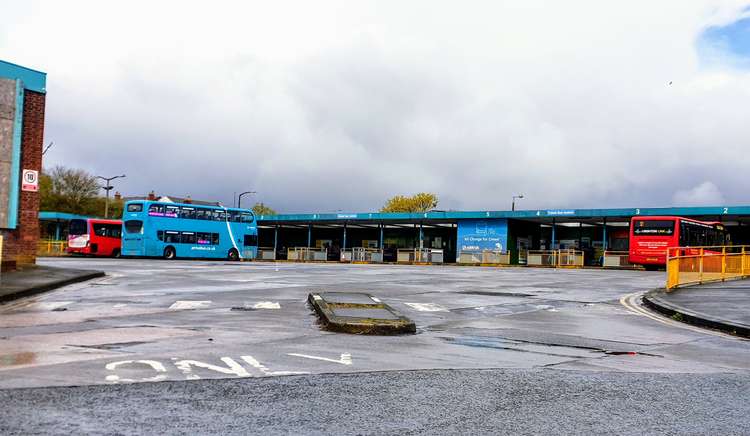 Crewe bus station today (April 7). Crewe bus services are in need of more investment - according to Cheshire East Council. (Ryan Parker)