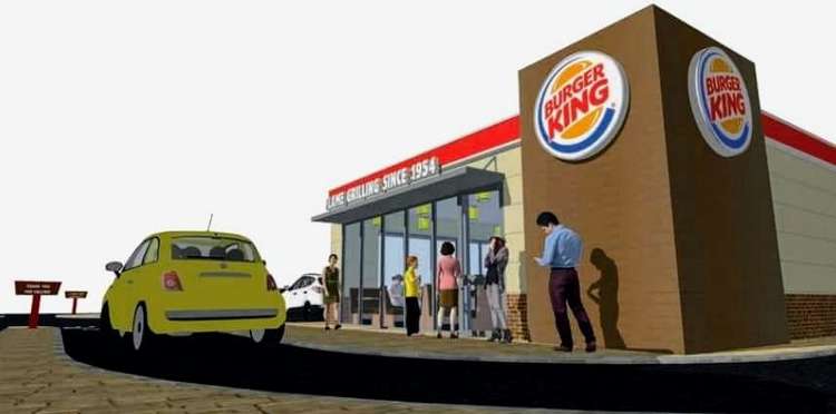 A Burger King drive-thru will be located on a Market Shopping Centre car park (Cheshire East Planning).