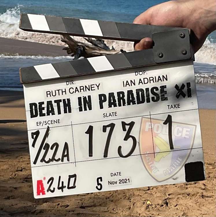 Ruth spent 10 weeks on the island filming Death in Paradise