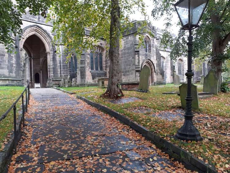 A packed congregation attended the funeral of Calvin Middleton from Alsager at St Mary's Church today