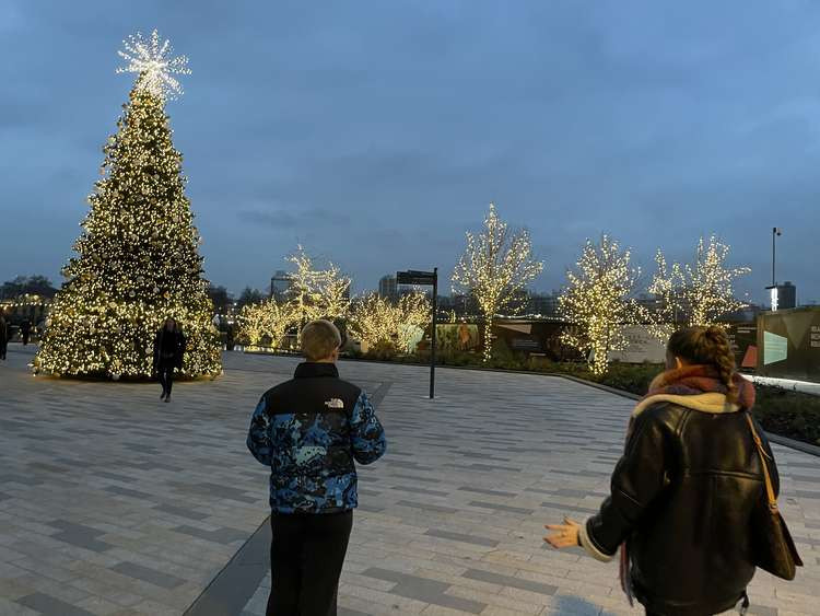 Battersea Power Station's Christmas tree in December 2020 (credit: Lexi Iles)