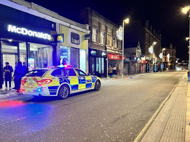 A dispersal order was issued earlier this week in response to anti-social behaviour outside McDonald's on St John's Road (credit: Issy Millett, Nub News)