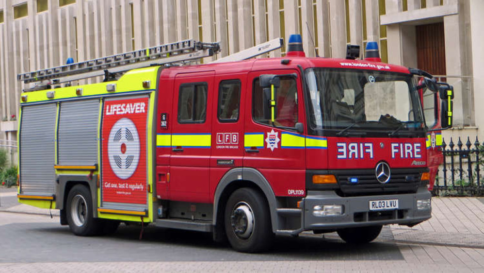 A burst pipe is the cause of the flooding in the flats