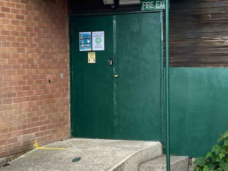 The entrance to the scout hut on Beardall Street. Photo Credit: Tom Surgay