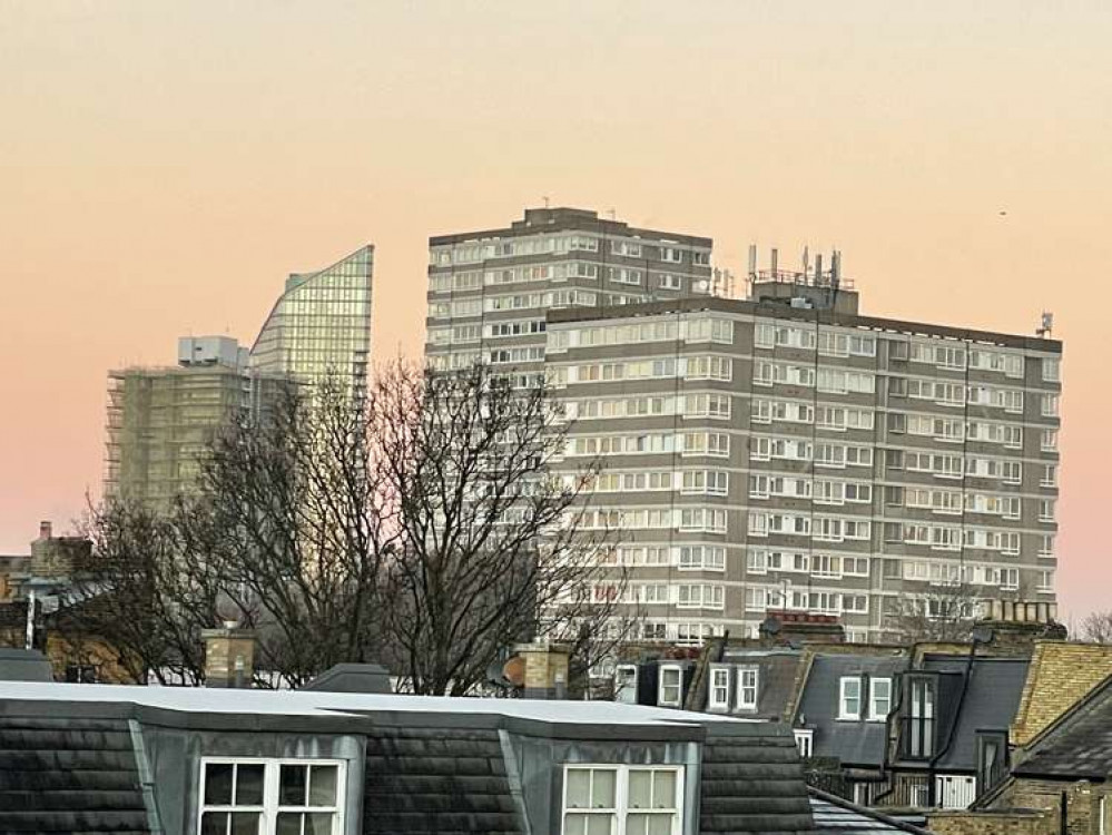 Beautiful skies over Battersea