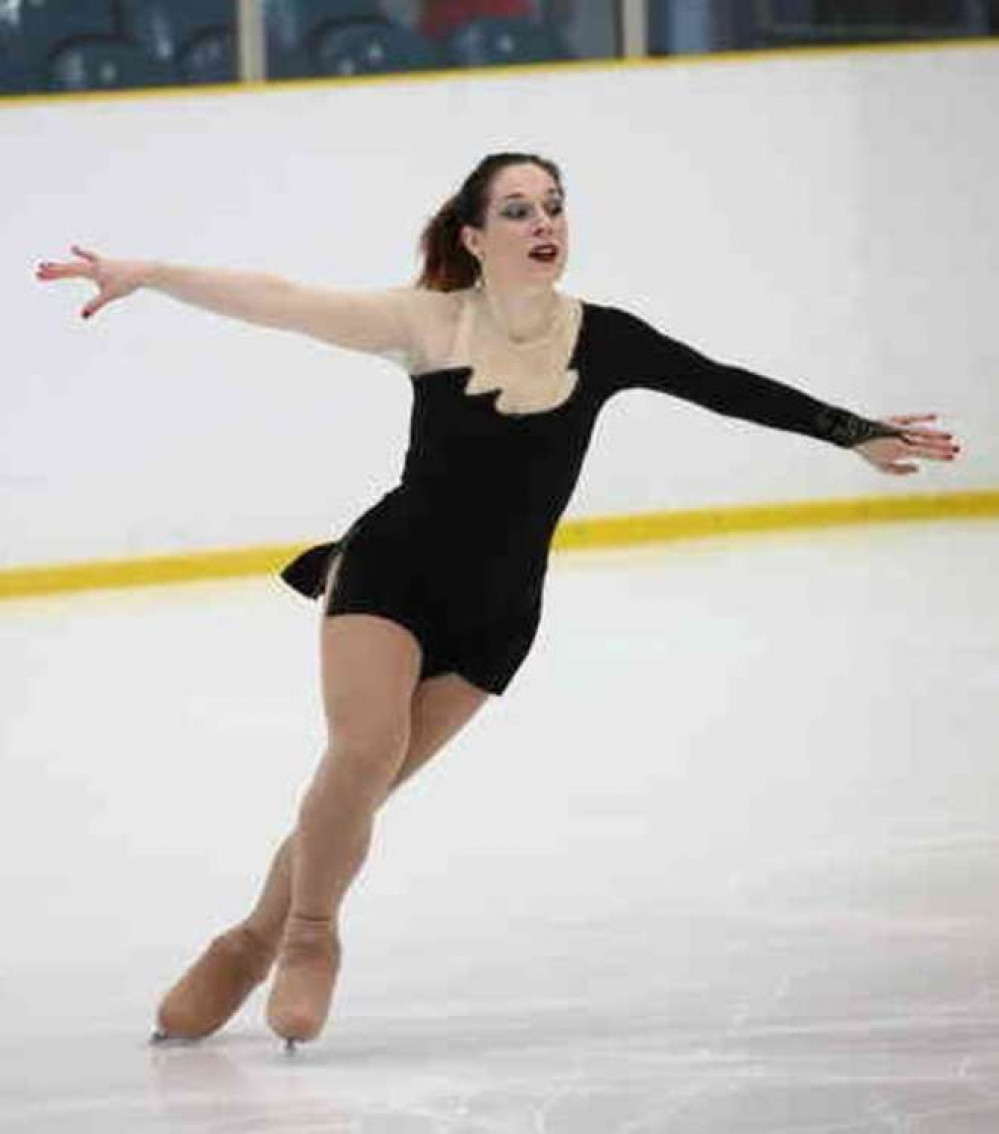 Leader on ice at Letchworth as Elizabeth Dennis-Harburg showcases Norton Common rink. PICTURE: Council leader Elizabeth Dennis-Harburg took to the ice in Letchworth, to showcase her skills and promote the temporary rink at Norton Common