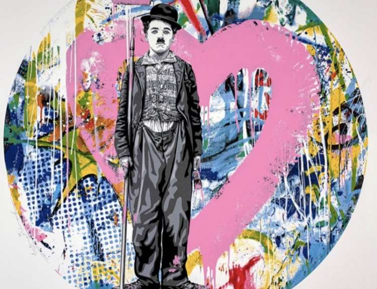What's On in Letchworth this weekend: January 22-23. Why not visit fine art studios 1066 this weekend. PICTURE: Artwork named 'Roundabout - Chaplin' by the artist Mr Brainwash. CREDIT: Gallery 1066