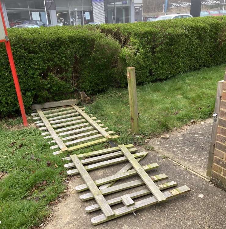 Letchworth: Police hunt launched after mindless vandals cause criminal damage at Salvation Army. CREDIT: Letchworth Salvation Army Twitter account