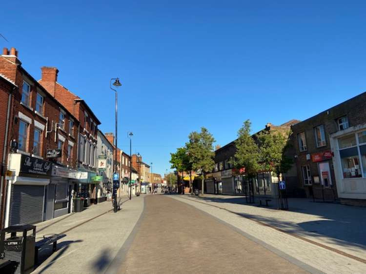 Hucknall High Street, the chosen venue for the festival. Photo Credit: Tom Surgay