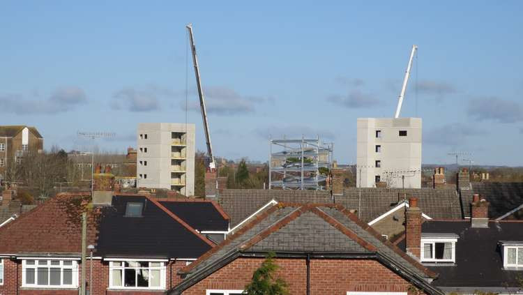 The multi-storey car park at Dorset County Hospital