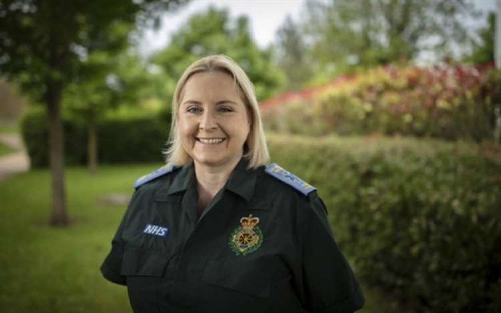Katie Hufton is now training to become a paramedic. Photo courtesy of EMAS.