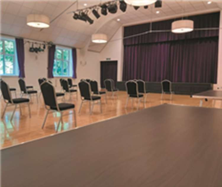 The Portland room, socially distanced auditorium set-up. Photo courtesy of Nottinghamshire County Council.