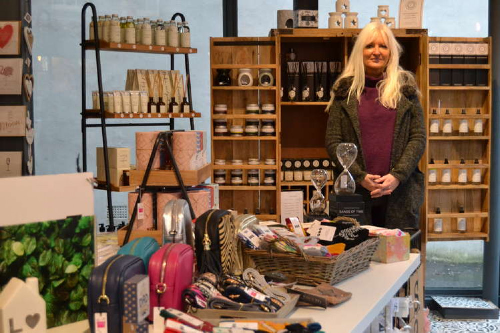 Sue at No.36 Gifts & Lifestyle in Dorchester