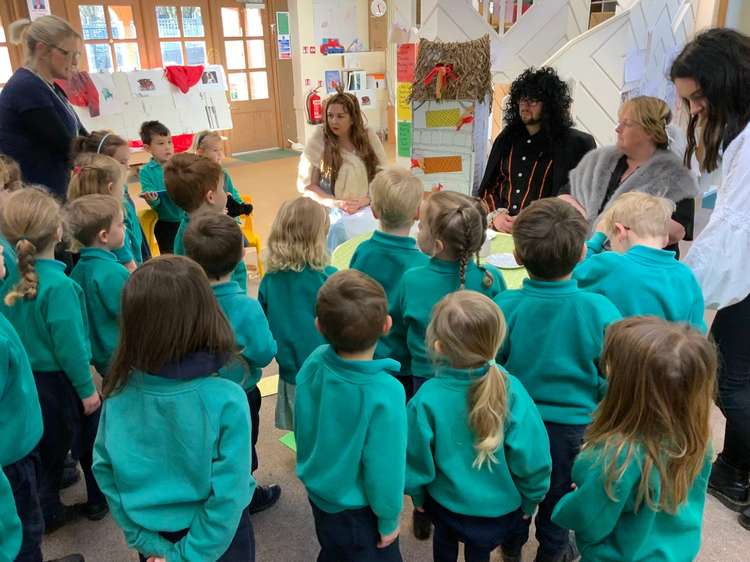 The Prince of Wales School in Dorchester welcomes Queen Elizabeth I, King Charles II and Queen Victoria for tea