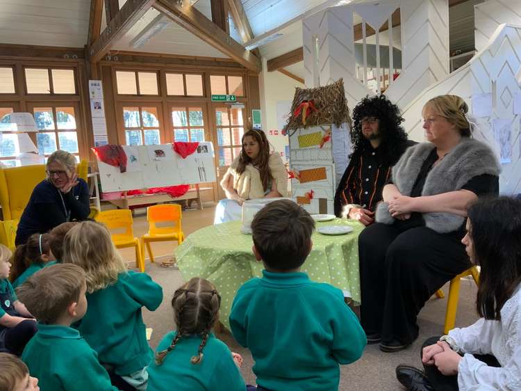 The Prince of Wales School in Dorchester welcomes Queen Elizabeth I, King Charles II and Queen Victoria for tea