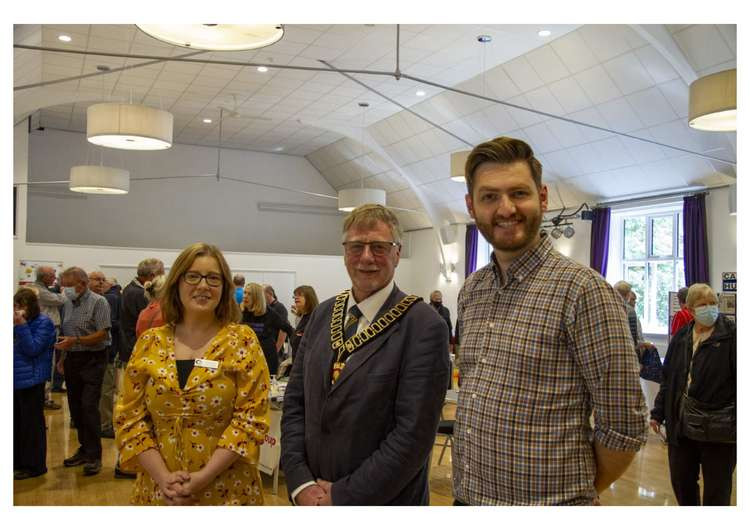 Centre Manager Kim Pears with Cllr Roger Jackson and Cllr Phil Rostance. Photo courtesy of the John Godber Centre.