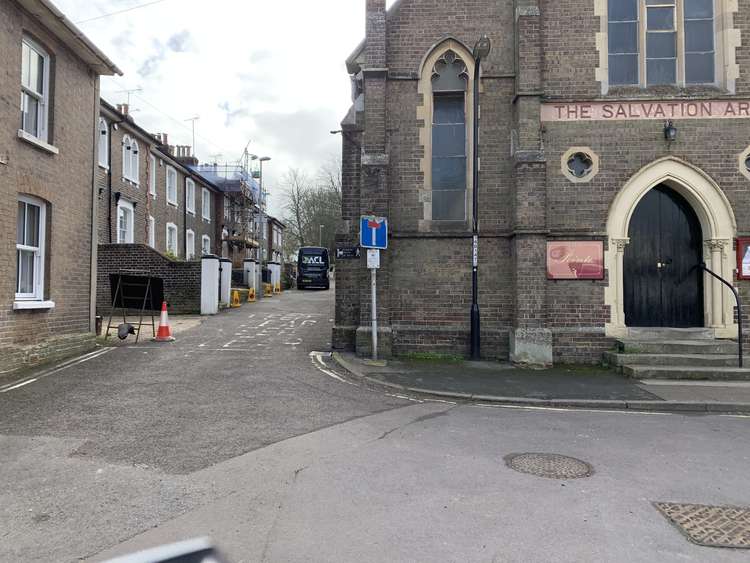 Go up towards Salisbury Fields with the church on your right