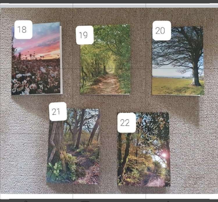 Some of the cards from Rachel's Hidden Dorset range