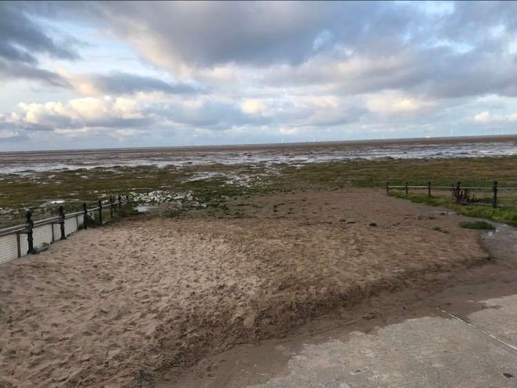 Hoylake beach yesterday - Picture: LDRS