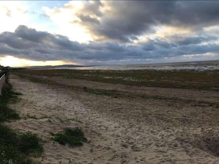 Hoylake beach late last month