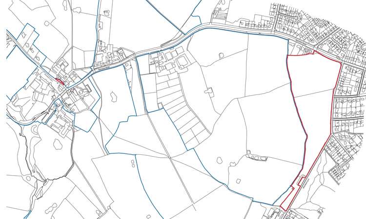 The Heswall Milner Road / Barnston Road location plan
