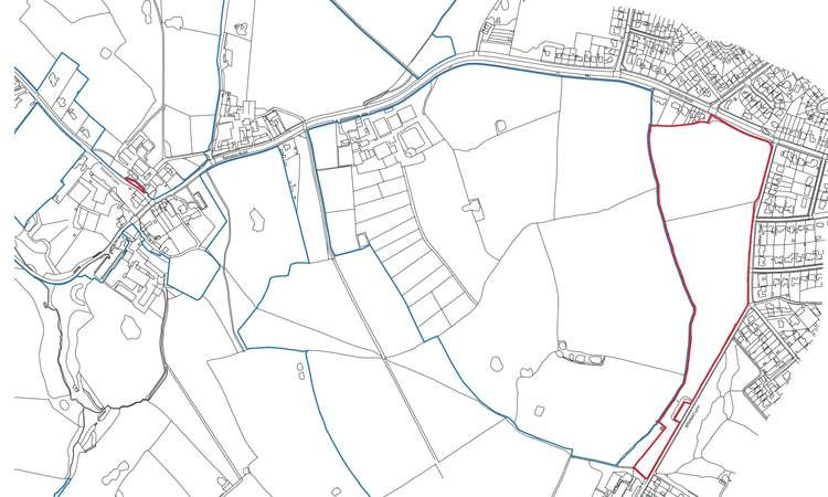 The Heswall Milner Road / Barnston Road location plan