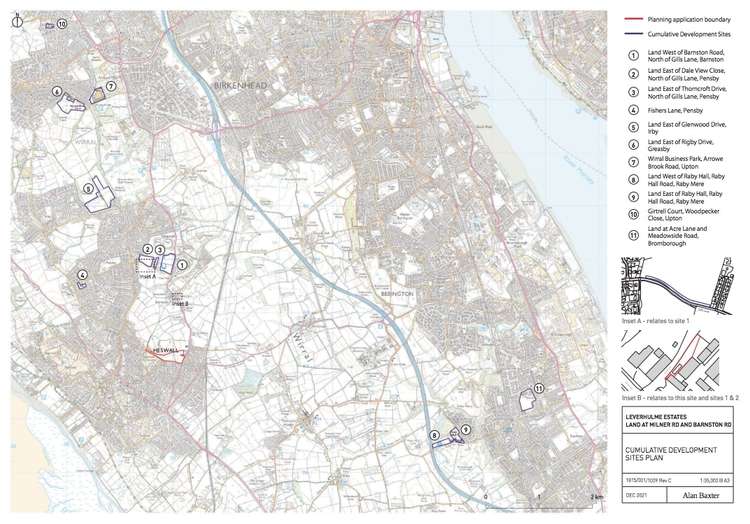 Leverhulme Vision's 'cumulative development sites plan' for the area