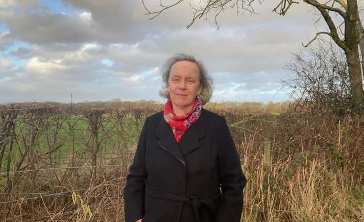 Margaret Greenwood MP, Wirral West, at one of the sites in Irby