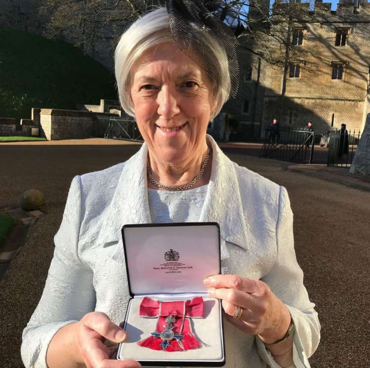 Pauline with her MBE