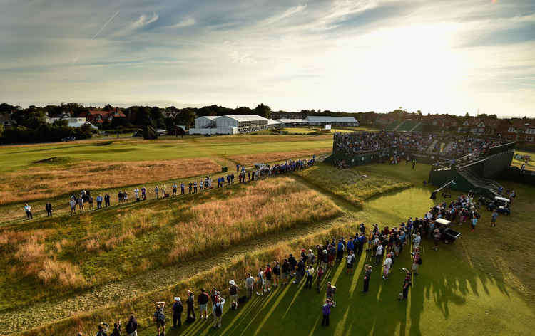 Day one, hole one - The Open when it was last played at Royal Liverpool in 2014