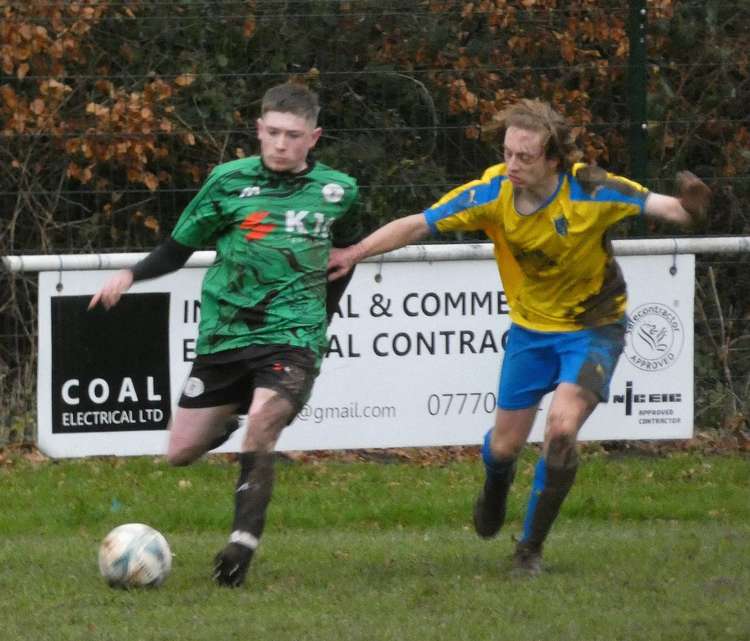 Heswall Reserves vs Mersey Harps...before the match was abandoned. Picture: Bob Shaw