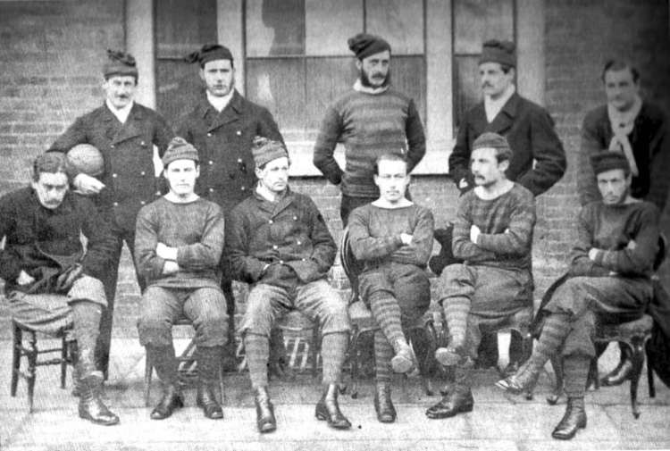 Royal Engineers - runners-up in the first F. A. Cup Final, 1872