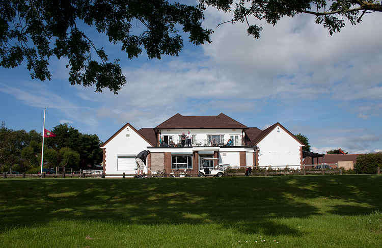 The clubhouse at Hoylake municipal golf course