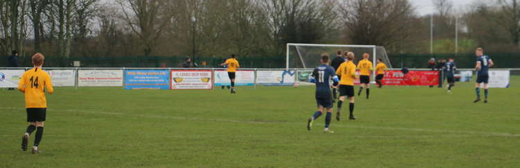 Action from Hadleigh v Mildenhall (Picture credit: Ian Evans)