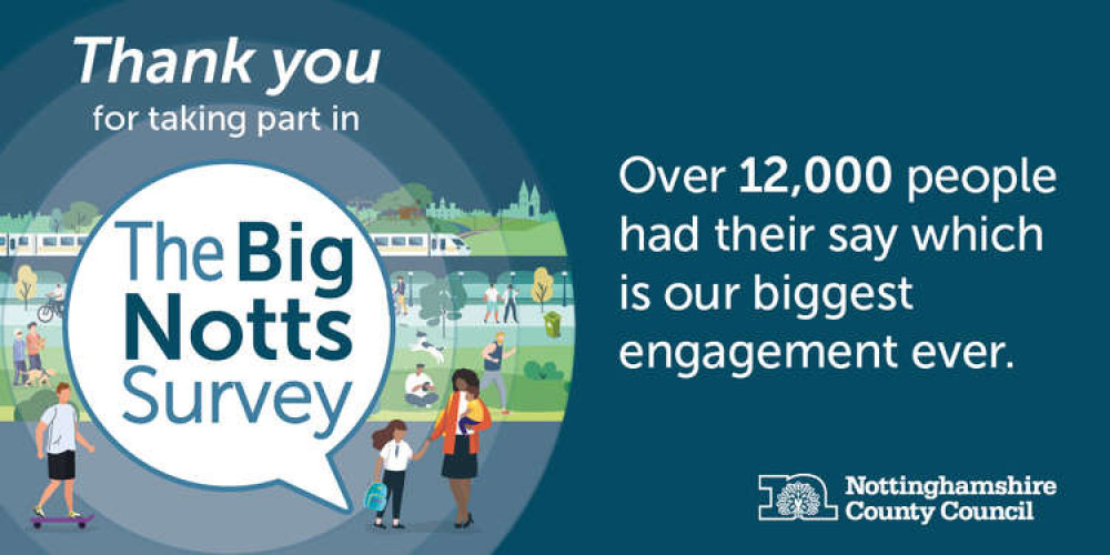 The County Council received over 12,000 responses to their survey. Picture courtesy of Nottinghamshire County Council.