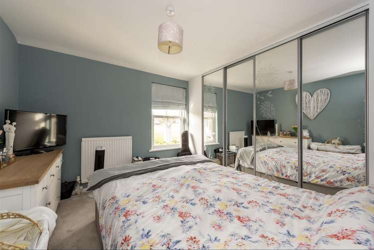 One of the bedroom's in this Hadleigh's Bridge Street home (Picture credit: Chapman Stickels)