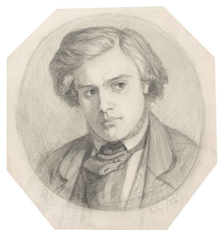 Drawing of Thomas Woolner (Credit: The National Portrait Gallery)