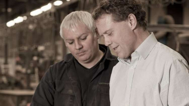 Jim Lawrence (left) with Lee Saxby have bought out Suffolk Glass (Picture credit: Jim Lawrence)